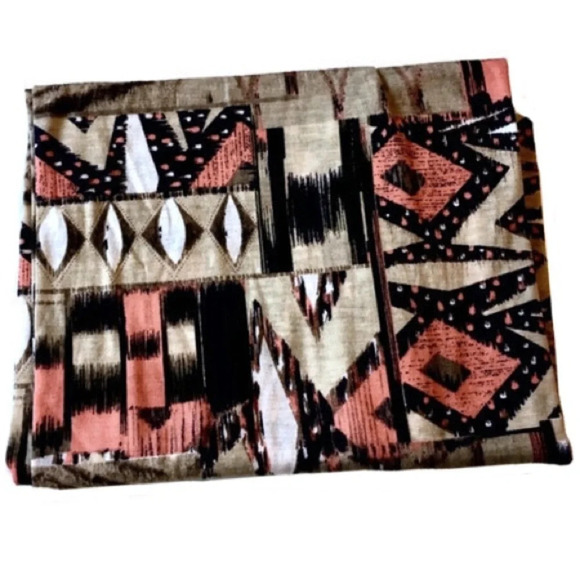 Boutique Accessories - Infinity Scarf Southwest Boho Geometric Soft Stretch Colorful